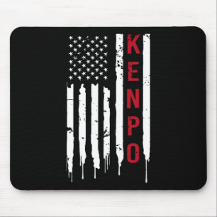 Alfombrilla De Ratón Kenpo Karate Bandera Americana Para Hombres