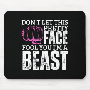 Alfombrilla De Ratón Kenpo Karate Chica I'm A Beast Funny Women America