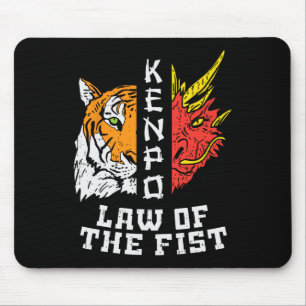 Alfombrilla De Ratón Kenpo Ley Del Tigre Del Puño Dragon Kempo Karate H