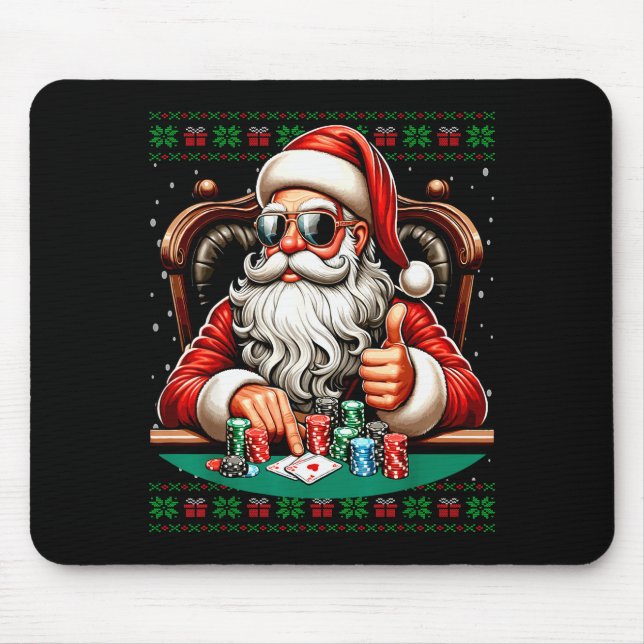 Alfombrilla De Ratón Ker Santa Ker Player Ugly Christmas Sweater  (Frente)