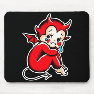 Alfombrilla De Ratón Kewpie Bebé Diablo Llorando Demonio Triste