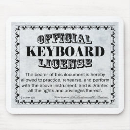 Alfombrilla De Ratón Keyboard License