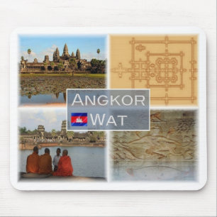 Alfombrilla De Ratón KH Cambodia - Angkor Wat - Vishnu -