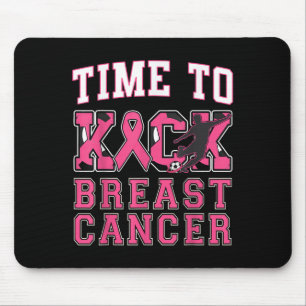 Alfombrilla De Ratón Kick Breast Cancer Awareness Soccer Pink Ribbon Bo