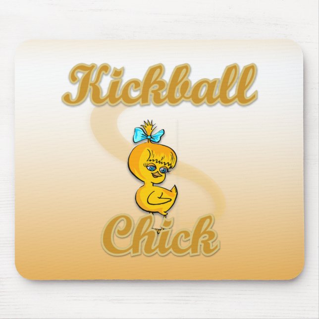 Alfombrilla De Ratón Kickball Chick (Frente)