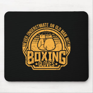 Alfombrilla De Ratón Kickboxer Kickboxing Boxer Boxeo Diseño Vintage
