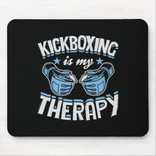 Alfombrilla De Ratón Kickboxing Es Mi Terapia Divertido Boxeo Karate Ma
