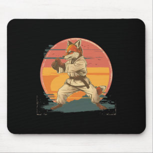 Alfombrilla De Ratón Kickboxing Fox Artes Marciales Karate Jiu-jitsu Mm