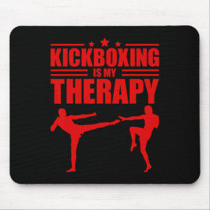 Alfombrilla De Ratón Kickboxing Genial Para Hombres Mujeres Entrenamien