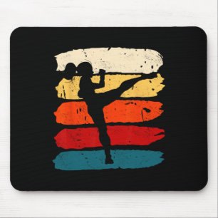 Alfombrilla De Ratón Kickboxing: Kickboxer Karate Boxing Mma Fiesta