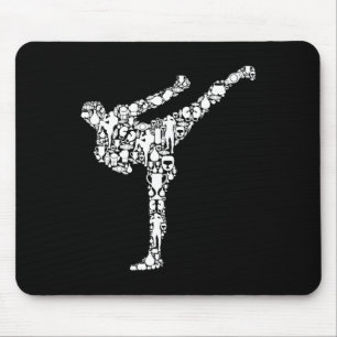 Alfombrilla De Ratón Kickboxing Kickboxer Karate Chicos Niños Hombres