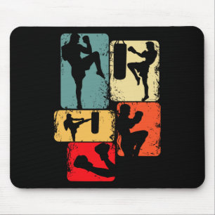 Alfombrilla De Ratón Kickboxing Kickboxer Karate Taekwondo Niños Chicos