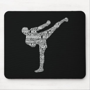 Alfombrilla De Ratón Kickboxing Kickboxer Taekwondo Karate Niños Niño