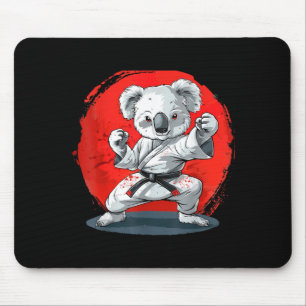 Alfombrilla De Ratón Kickboxing Koala Taekwondo Karate MMA Divertido