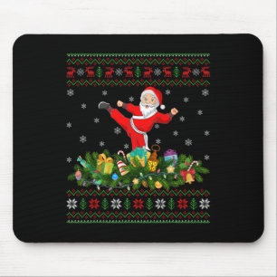 Alfombrilla De Ratón Kickboxing Martial Art Xmas Xmas
