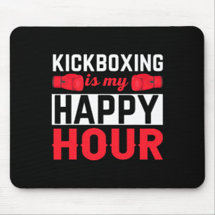Alfombrilla De Ratón Kickboxing Mi Hora Feliz Divertido Kick Boxing 