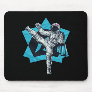 Alfombrilla De Ratón Kickboxing Muay Thai Taekwondo Patada Alta Diverti