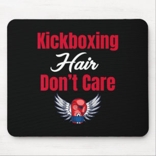 Alfombrilla De Ratón Kickboxing Pelo No Importa Divertido Arte Marcial 