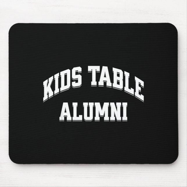 Alfombrilla De Ratón Kids Table Alumni Funny Thanksgiving Novelty Humor (Frente)