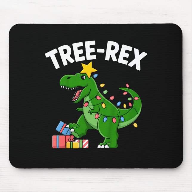 Alfombrilla De Ratón Kids Tree-rex Christmas Dinosaur T-rex Shirt Toddl (Frente)
