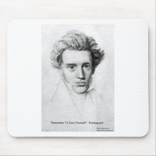 Alfombrilla De Ratón Kierkegaard "Love Yourself" Love Quote Gifts Etc