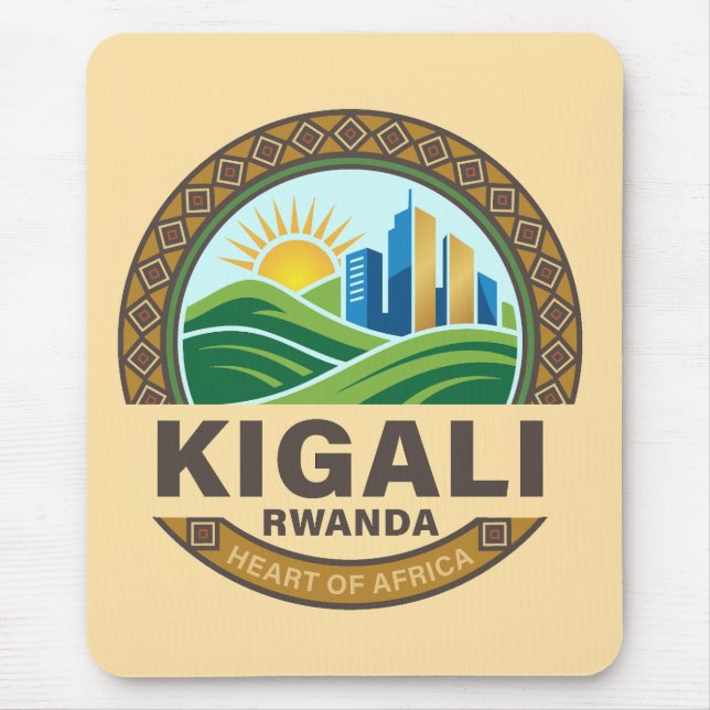 Alfombrilla De Ratón Kigali Rwanda Africa (Frente)