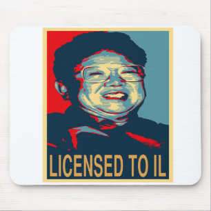 Alfombrilla De Ratón Kim Jong-il autorizó a IL Mousepad
