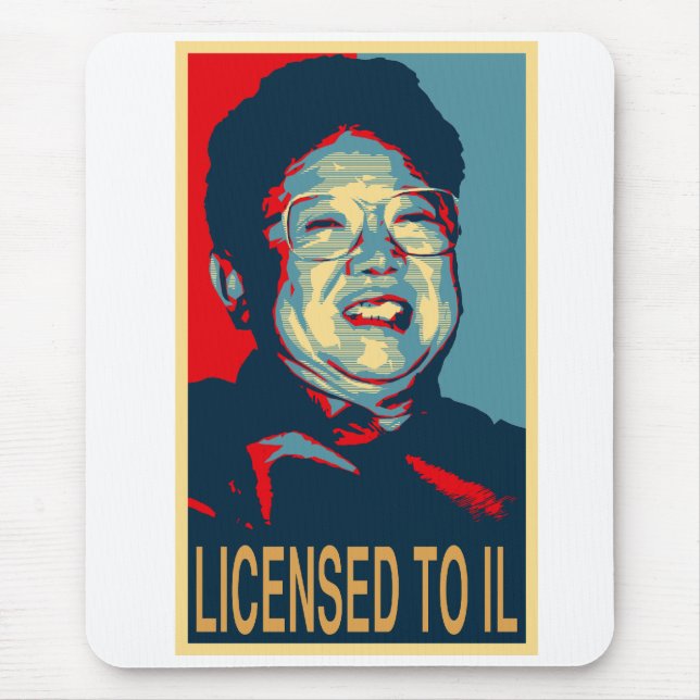 Alfombrilla De Ratón Kim Jong-il autorizó a IL Mousepad (Frente)