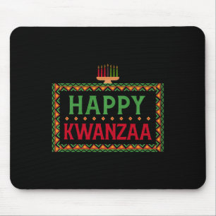Alfombrilla De Ratón Kinara Siete Velas Principios de Kwanzaa Feliz K