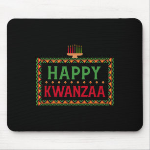 Alfombrilla De Ratón Kinara Siete Velas Principios de Kwanzaa Feliz K