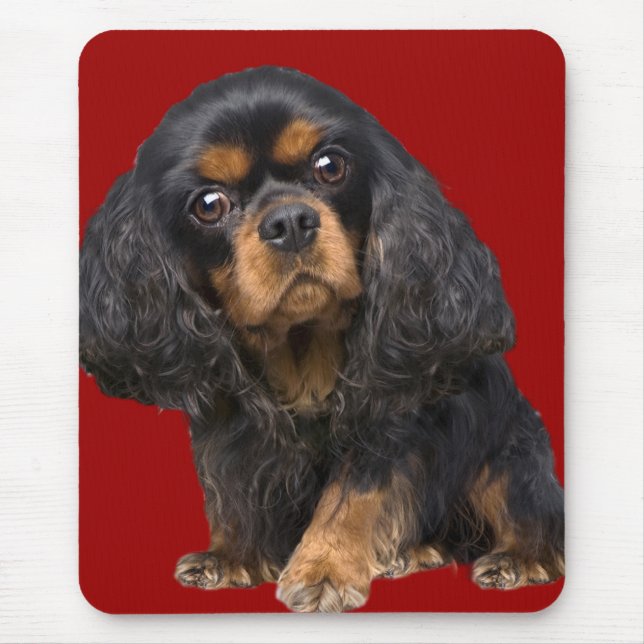 Alfombrilla De Ratón King Charles Spaniel Mousepad (Frente)