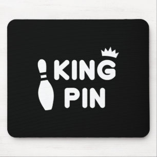 Alfombrilla De Ratón King Pin Bowling Divertida Cute Couples Bowler Lea