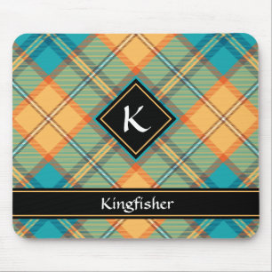 Alfombrilla De Ratón Kingfisher Tartan Mouse Pad