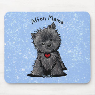 Alfombrilla De Ratón KiniArt Affenpinscher Dog Mousepad