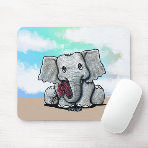 Alfombrilla De Ratón KiniArt Baby Elephant Mousepad