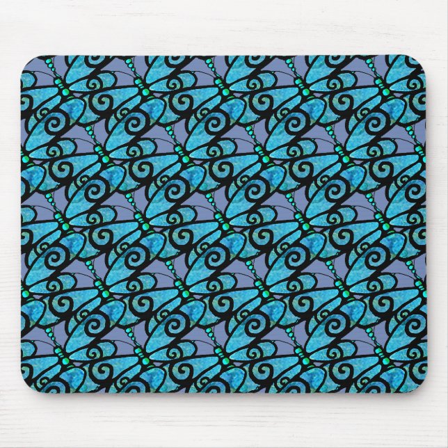 Alfombrilla De Ratón KiniArt Dragonflies Mousepad (Frente)