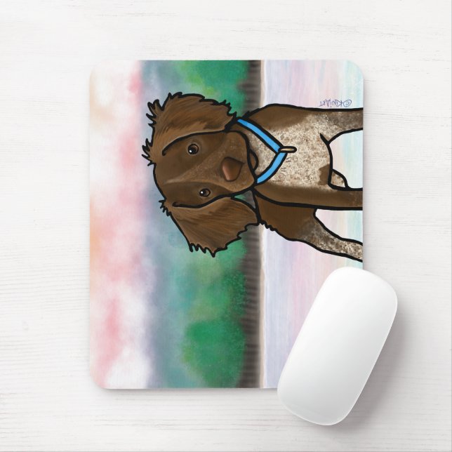 Alfombrilla De Ratón KiniArt Roan Pattern Brittany Mouse Pad (Con ratón)