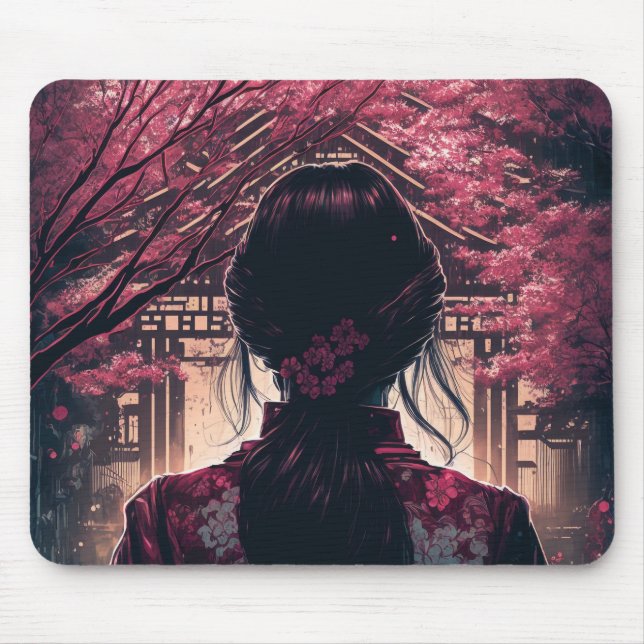 Alfombrilla De Ratón Kira Kirschblüten - Mousepad (Frente)