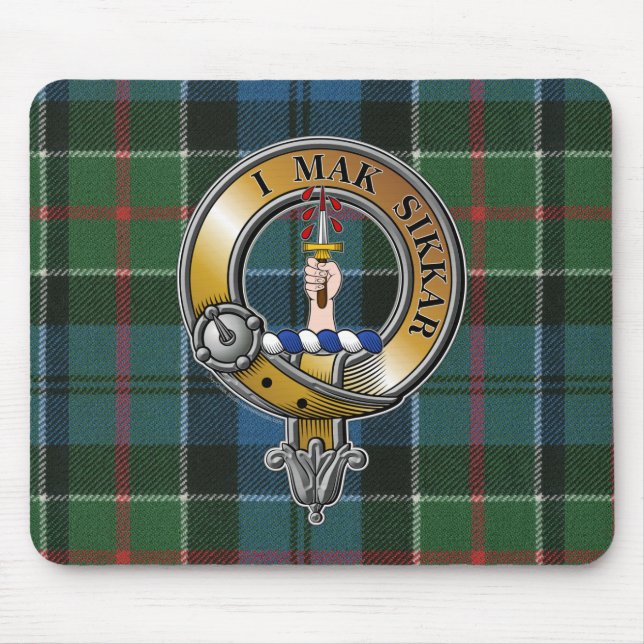 Alfombrilla De Ratón Kirkpatrick Tartan & Badge (Frente)