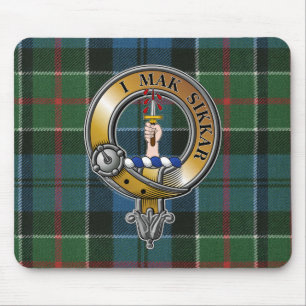 Alfombrilla De Ratón Kirkpatrick Tartán y Badge