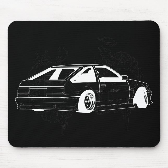 Alfombrilla De Ratón KIS negro Levin AE86 (Frente)