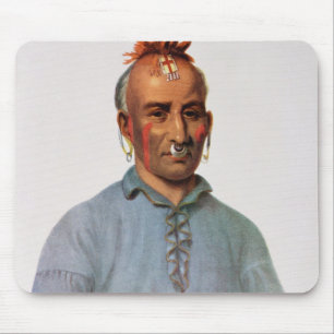 Alfombrilla De Ratón Kish-Kal-Wa, jefe del Shawnee