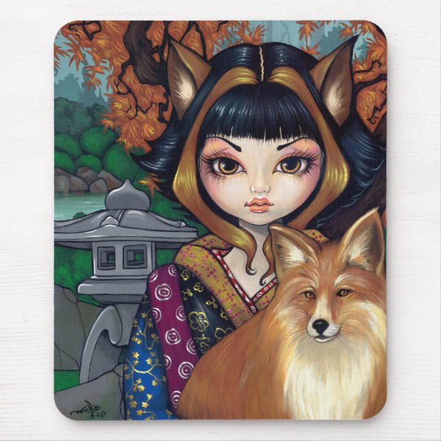 Alfombrilla De Ratón "Kitsune" Mousepad (Frente)