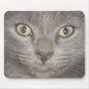Alfombrilla De Ratón kitten face2 mousepad -gris