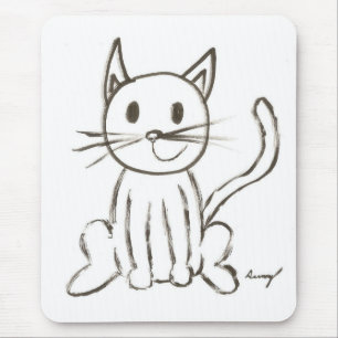 Alfombrilla De Ratón Kitty Mousepad pintado
