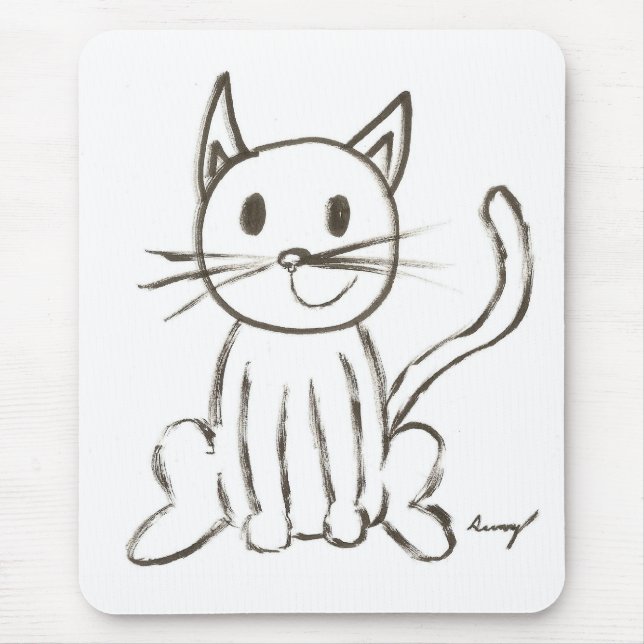 Alfombrilla De Ratón Kitty Mousepad pintado (Frente)