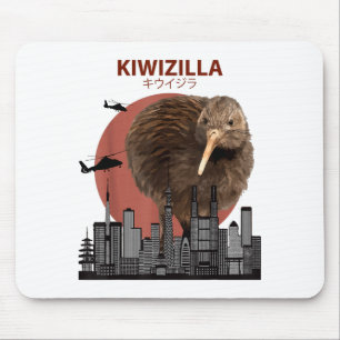 Alfombrilla De Ratón Kiwizilla Kiwi Divertido _ Nueva Zelanda Regalo Am