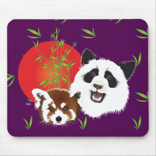 Alfombrilla De Ratón Kleiner Panda (Ailurus fulgens) Mauspad