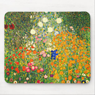 Alfombrilla De Ratón Klimt: Jardín de flores