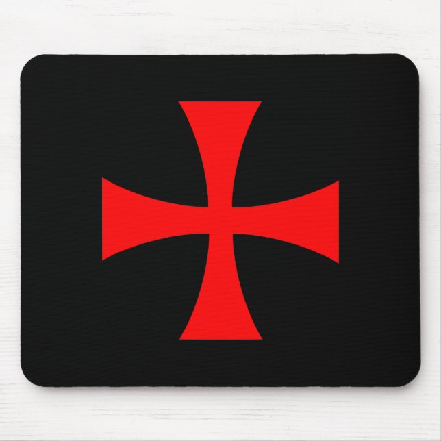 Alfombrilla De Ratón Knights Templar Cross Catholic Christian Order The (Frente)
